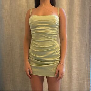 Danielle Guizio light green dress